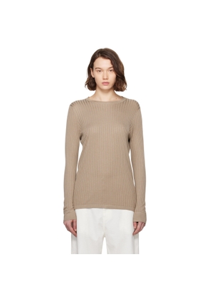 The Row Beige Keya Sweater