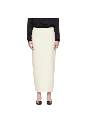TOTEME Off-White Light Wool Maxi Skirt