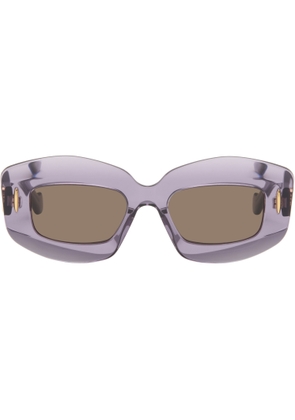 LOEWE Purple Anagram Sunglasses