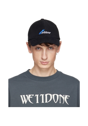 We11done Black WD Logo Cap