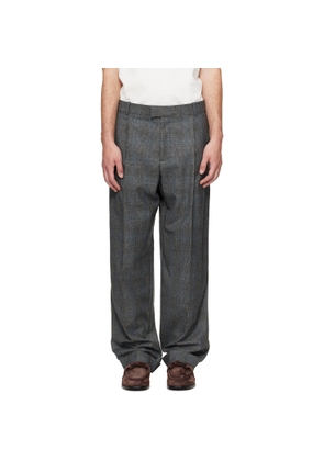 Bottega Veneta Gray Prince of Wales Trousers