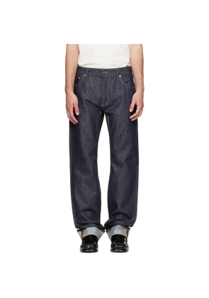 Bottega Veneta Navy Rolled Cuffs Jeans