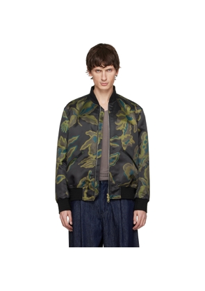 Paul Smith Brown Bohemia Print Bomber Jacket