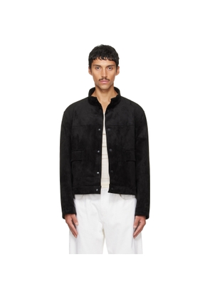 Hugo Black Regular-Fit Faux-Suede Jacket