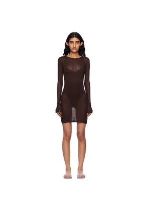 Haight Brown Jane Knit Minidress