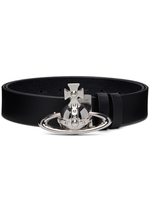 Vivienne Westwood Black Orb Buckle Belt