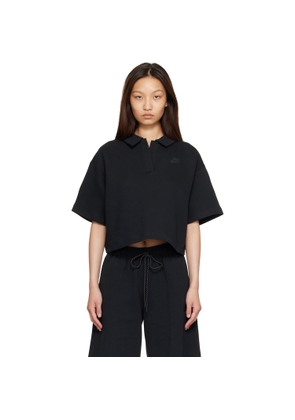 Nike Black Sportswear Tech Fleece Polo