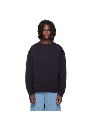 Dries Van Noten Navy Oversized Sweatshirt