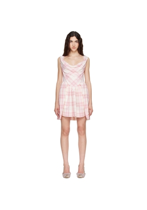 Vivienne Westwood Off-White & Pink Sunday Minidress