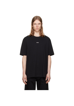 BOSS Black Stretch-Cotton Contrast Logo T-shirt