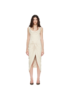 Vivienne Westwood Beige Panther Midi Dress