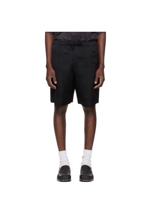 Dries Van Noten Black Viscose Shorts