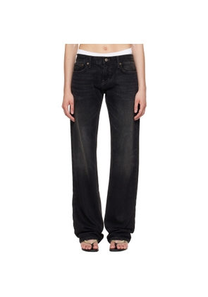 Raimundo Langlois Black Slim Straight Jeans