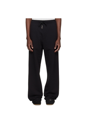 Dries Van Noten Black Cotton Sweatpants