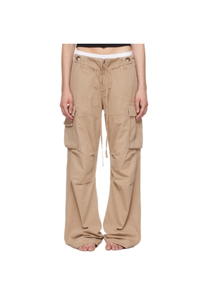 Raimundo Langlois Beige Double Fly Cargo Pants