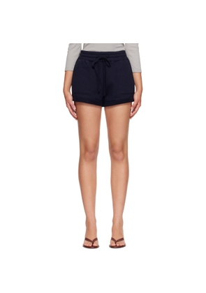 Citizens of Humanity Navy Vivienne Rolled Sweat Shorts