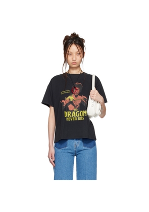 LU'U DAN BRUCE LEE x LỰU ĐẠN Black Athletic T-shirt