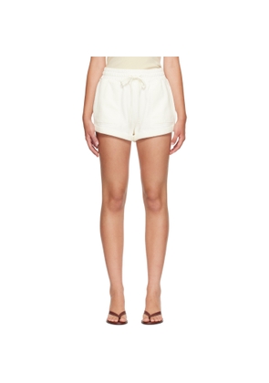 Citizens of Humanity Off-White Vivienne Rolled Sweat Shorts
