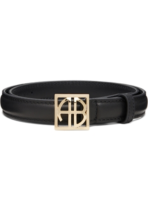 ANINE BING Black Monogram Belt