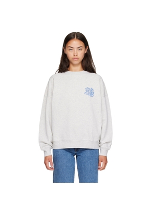 ANINE BING Gray Miles Waves Sweatshirt