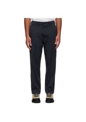 nanamica Navy Wide Chino Trousers