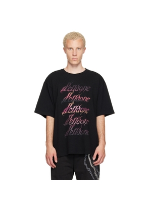 We11done Black Gradient Logo T-shirt
