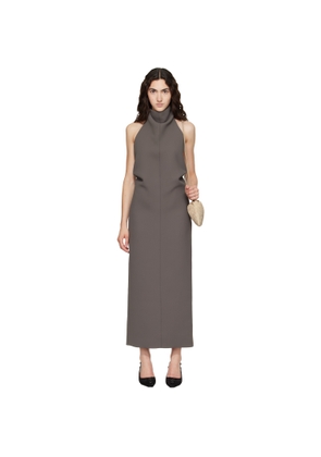 KHAITE Taupe Roxanne Maxi Dress