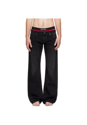 Raimundo Langlois Black Bootcut Jeans