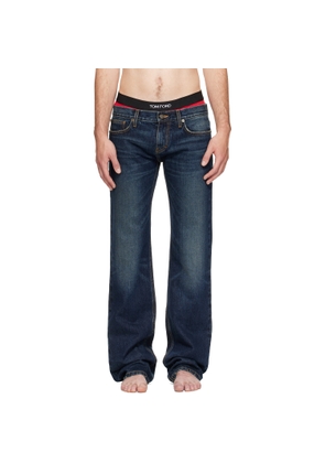 Raimundo Langlois Indigo Slim Straight Jeans