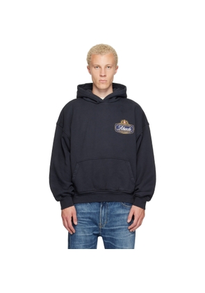 Rhude Black Safari Crest Hoodie