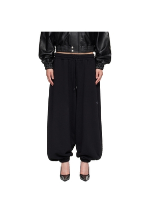 LU'U DAN Black Baggy Bontan Sweatpants