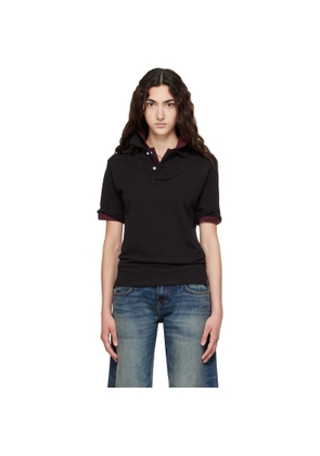 Raimundo Langlois Black Layered Polo