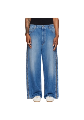 LU'U DAN Blue Side Zip Jeans