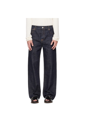 Kenzo Navy Kenzo Paris 'KENZO Tulip' Straight Fit Jeans