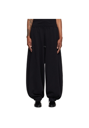 LU'U DAN Black Baggy Bontan Sweatpants