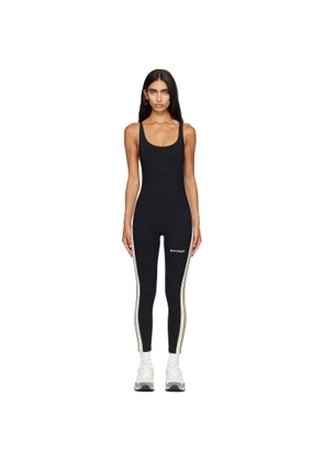 Palm Angels Black Logo Active Track Jumpsuit