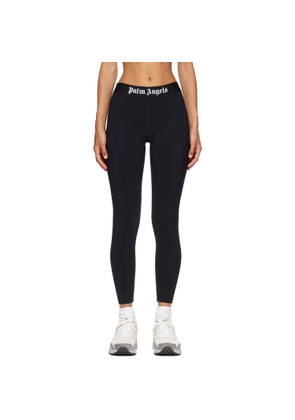 Palm Angels Black Classic Logo Sport Leggings