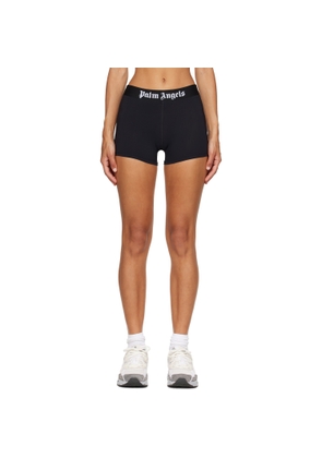 Palm Angels Black Classic Logo Sport Shorts