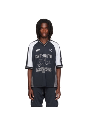 Off-White Black Eagle Team Soccer T-shirt