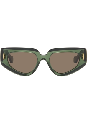 LOEWE Green Anagram Sunglasses