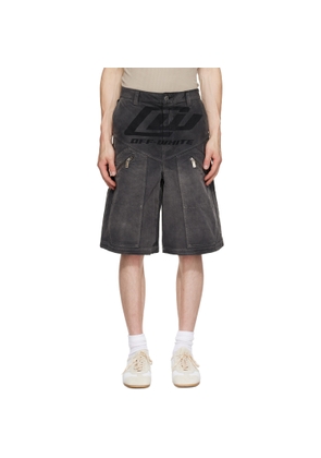 Off-White Black Owr Grad Cot Carpenter Shorts