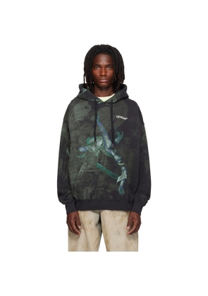 Off-White Black Dark Painting Skate Hoodie