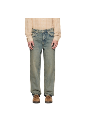 Represent Blue R3 Baggy Jeans