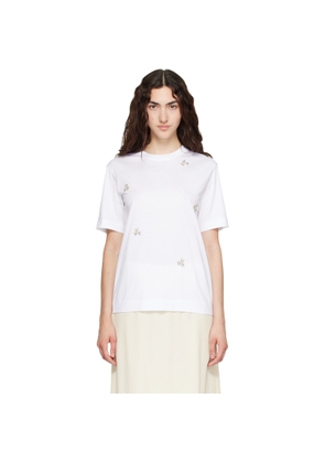 Simone Rocha White Embellished Boy T-shirt