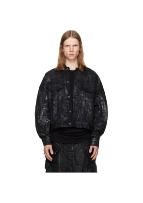 Julius Black Coated DK Denim Jacket