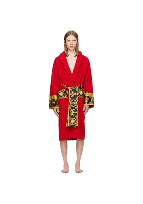 Versace Red 'I Heart Baroque' Bathrobe