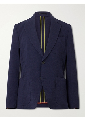 Paul Smith - Wool-Blend Seersucker Blazer - Men - Blue - UK/US 36