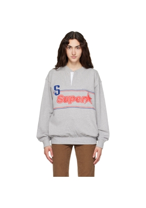 Stella McCartney Gray 'Superstar' Cotton Sweatshirt