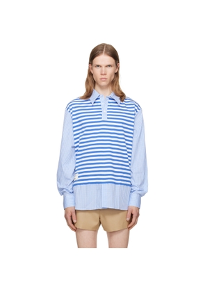 Charles Jeffrey LOVERBOY Blue Merge Shirt