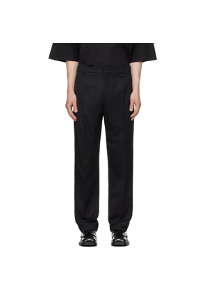 Simone Rocha Black Straight Leg Tux Trousers